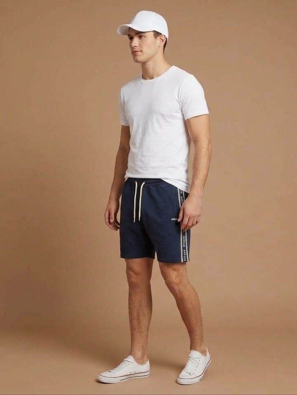 $70 AGTAWH Men's Embroidered Logo Graphic Short